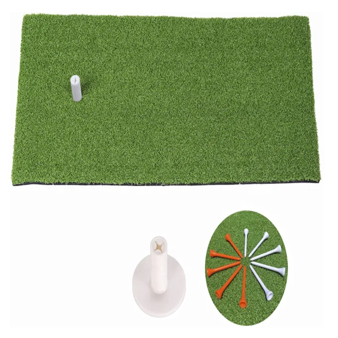 Customized outdoor indoor club cutting mat Driving range batting training mat Pushing turf golf mat