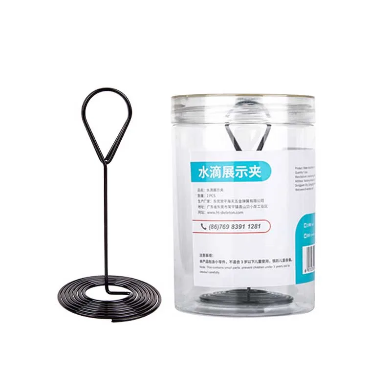 Simple elegant office 120mm fancy metal wire heart shape photo memo clip holders