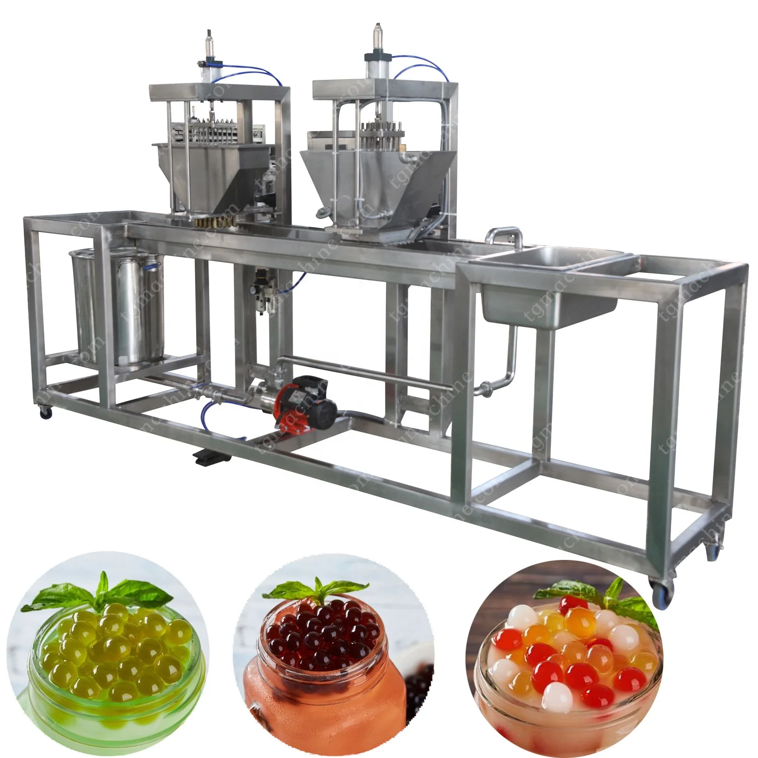 Improved batch consistency agar pearls machine popping boba making machine