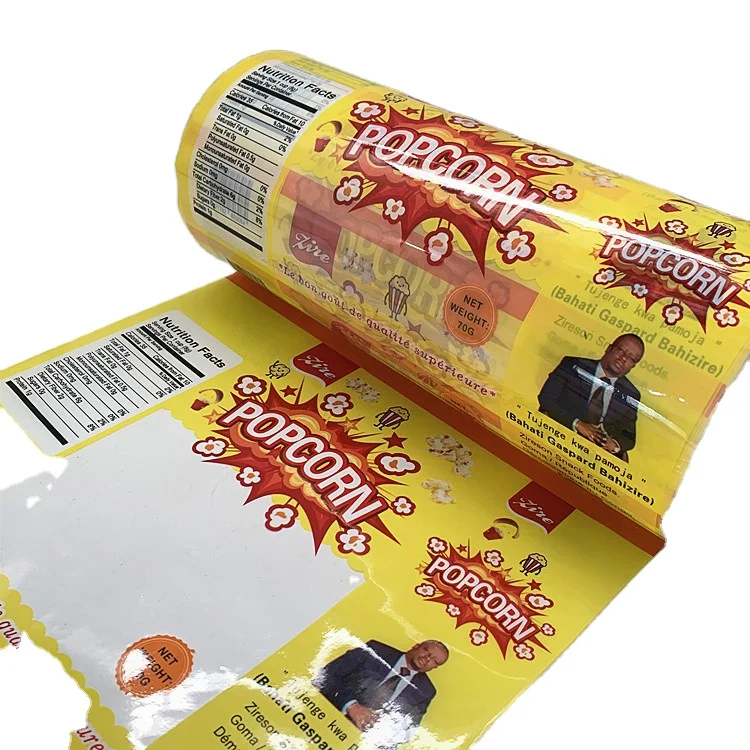 Заказная Автоматическая прозрачная снэк-пленка в рулонах пластиковая гибкая пленка для