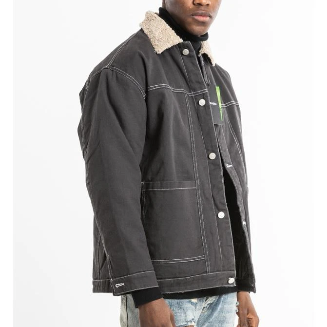 Мужская зимняя одежда OEM от производителя, Заводская джинсовая куртка на заказ