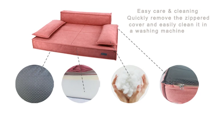 hot sales memory foam dog bed orthopedic luxury pet bed sofa washable dog sofa bed