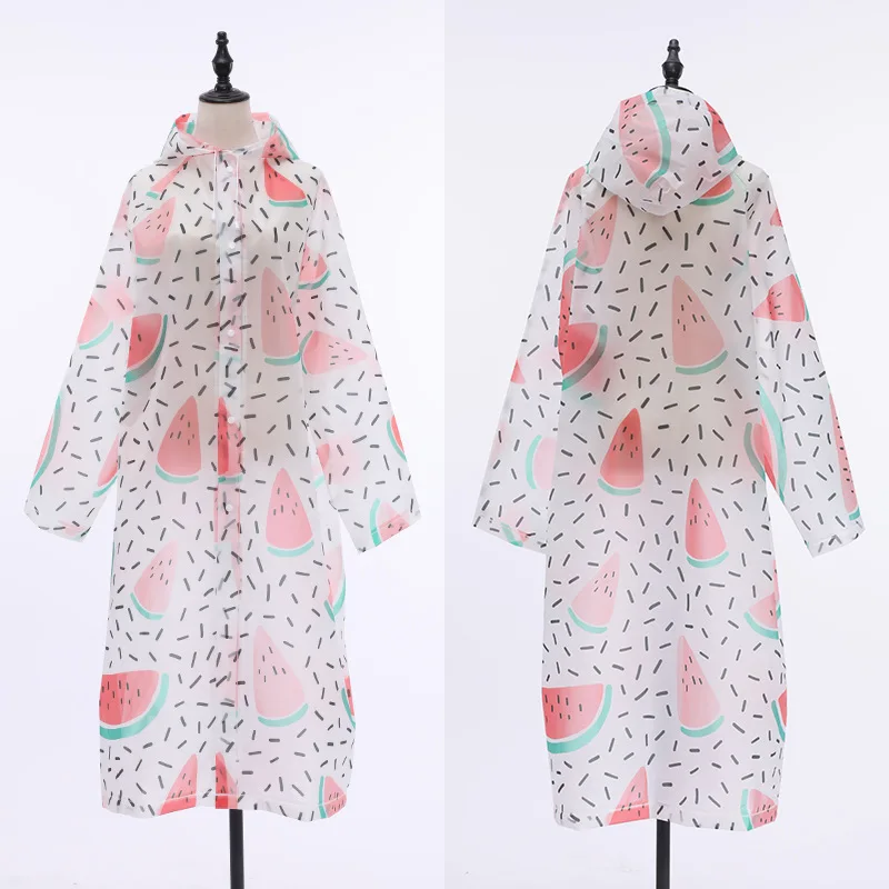 Factory Direct Sales waterproof one-size-fits-all EVA cute raincoats for women