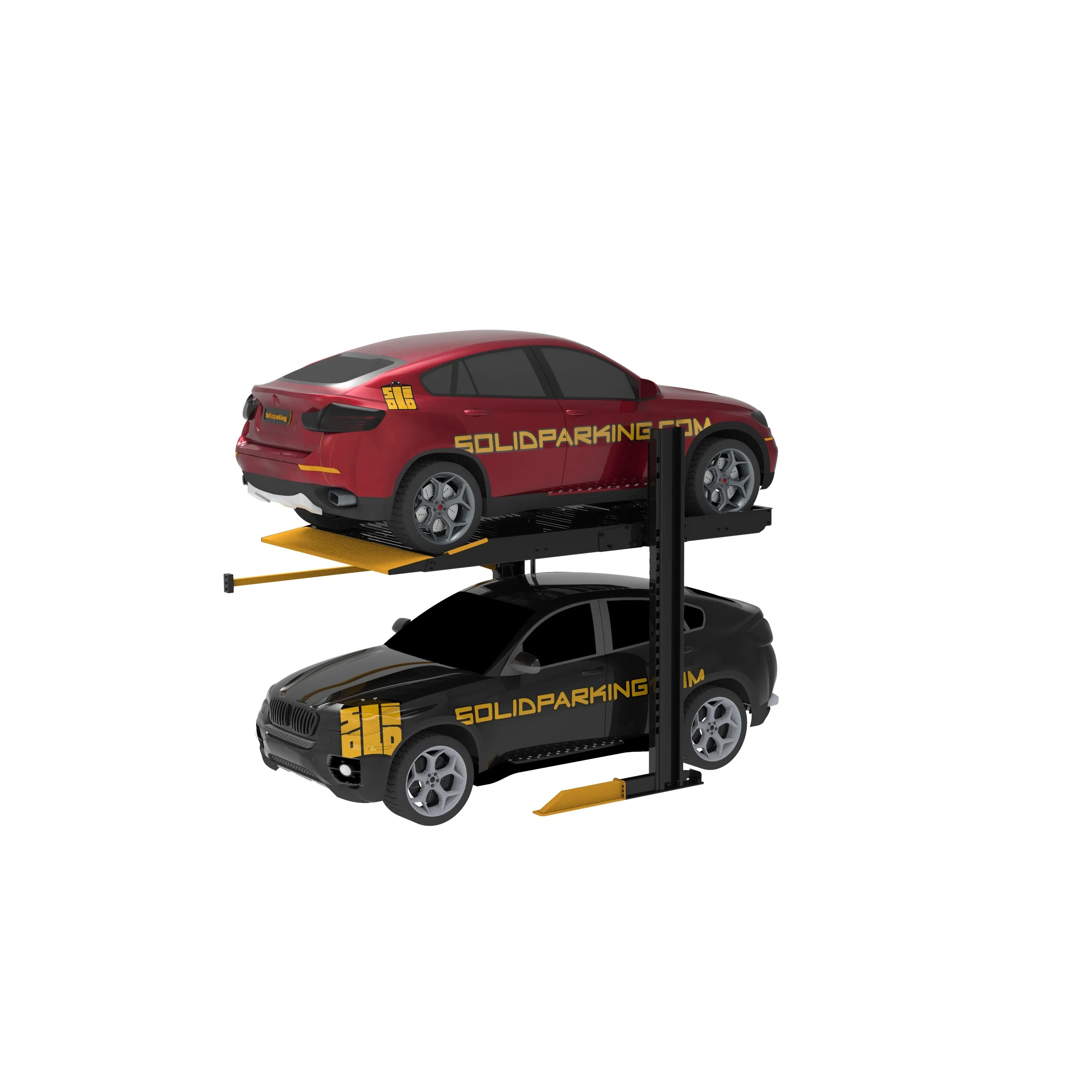 SOLIDPARKING 2 Post Vehicle 3.2t Car Stacker  Parking Equipment Car Lift For Basement