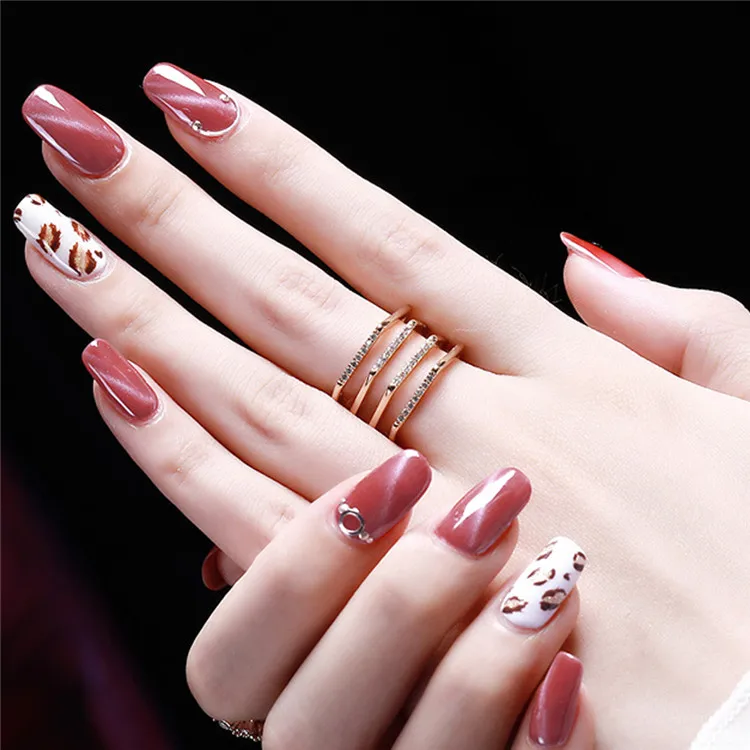 
Super quality halal good flow flat acrylic set nail uv led 6 colors 10ml cat eye effect gel polish 