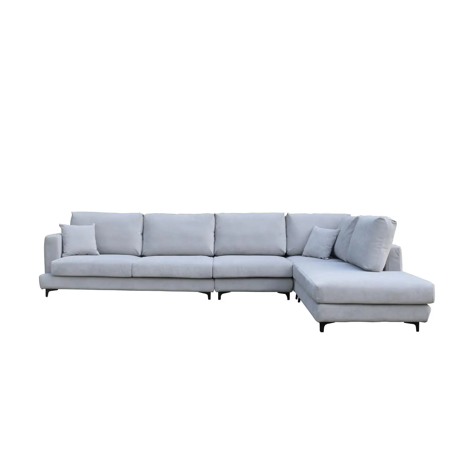 Waterproof fabric living room sofas?old?  grey fabric furniture L sofa set for home use (1600367927721)