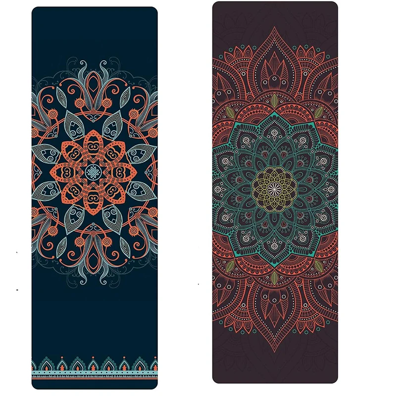 Hot Selling Durable 1.5mm Pilates Suede Mats Custom Logo Eco-friendly Natural Rubber Suede Sticky Yoga Mat