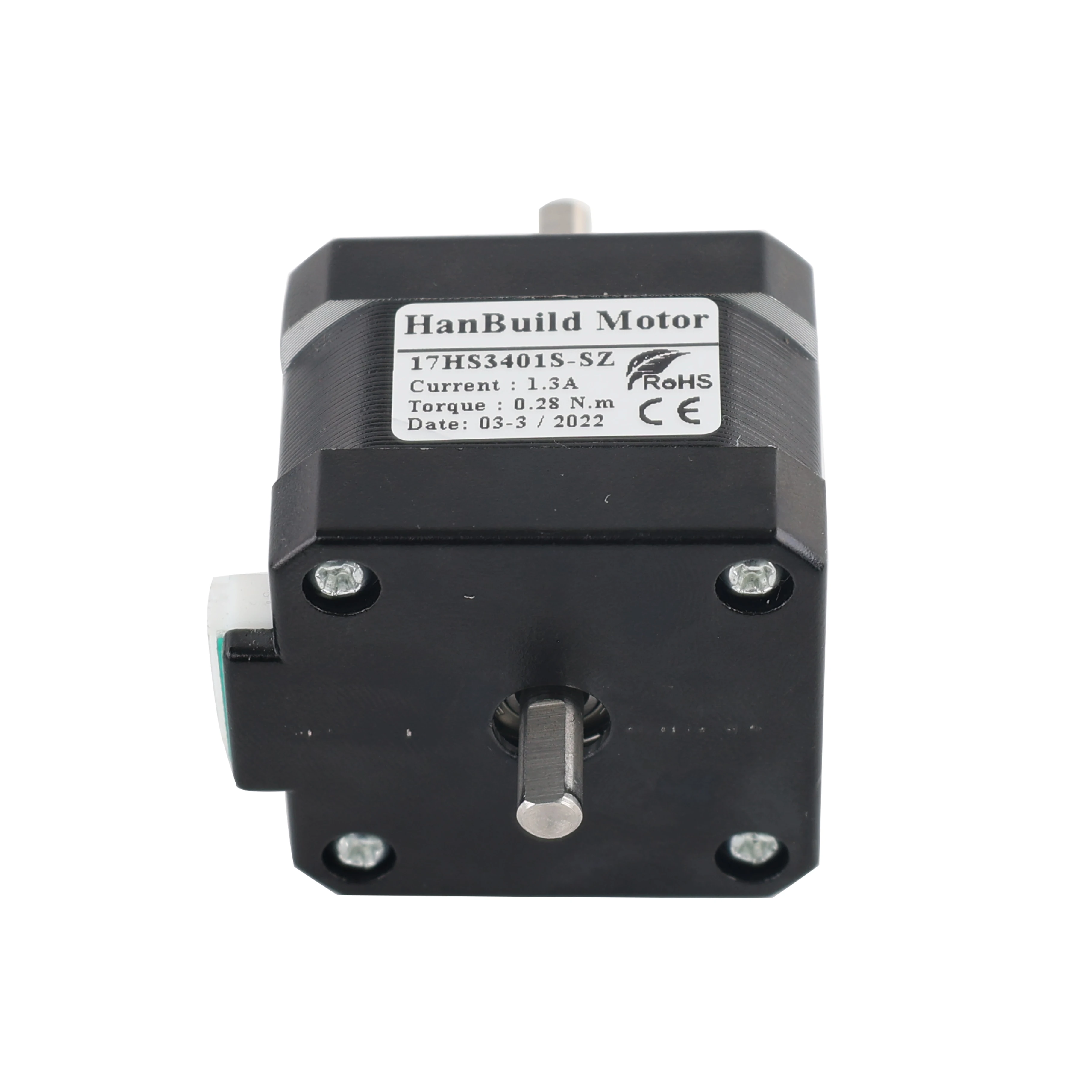 HanBuild Nema 17 Stepper Motor 42HS34 1.3A 28N.CM 17HS3401S-SZ two aixs motor 4-lead for 3D printer 42 double shaft motor