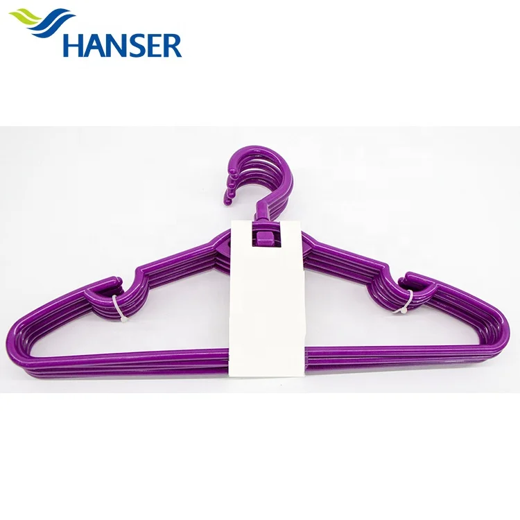 Hot sale 42cm customized clothes plastic hanger