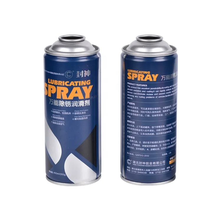 2023 factory manufacturer refillable spray tinplate can empty aerosol tin can compressed air
