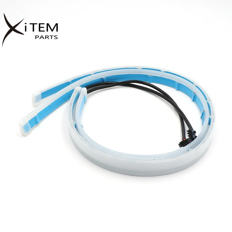 New Slim RGB Flowing Sequential Flexible LED DRL For Headlight Strip Daytime Running Lights with Remote Control