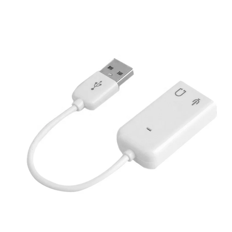 2in1 USB 2 0 до 3 5 мм Джек аудио сплиттер адаптер для наушников кабель виртуальный канал 7 1 3D usb интерфейс звуковая карта