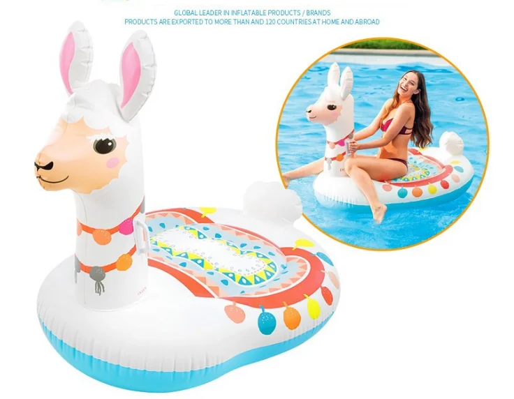 
INTEX57294 Large Alpaca Modeling Water Mount Giant Adult Inflatable Ride-on Pool Float 