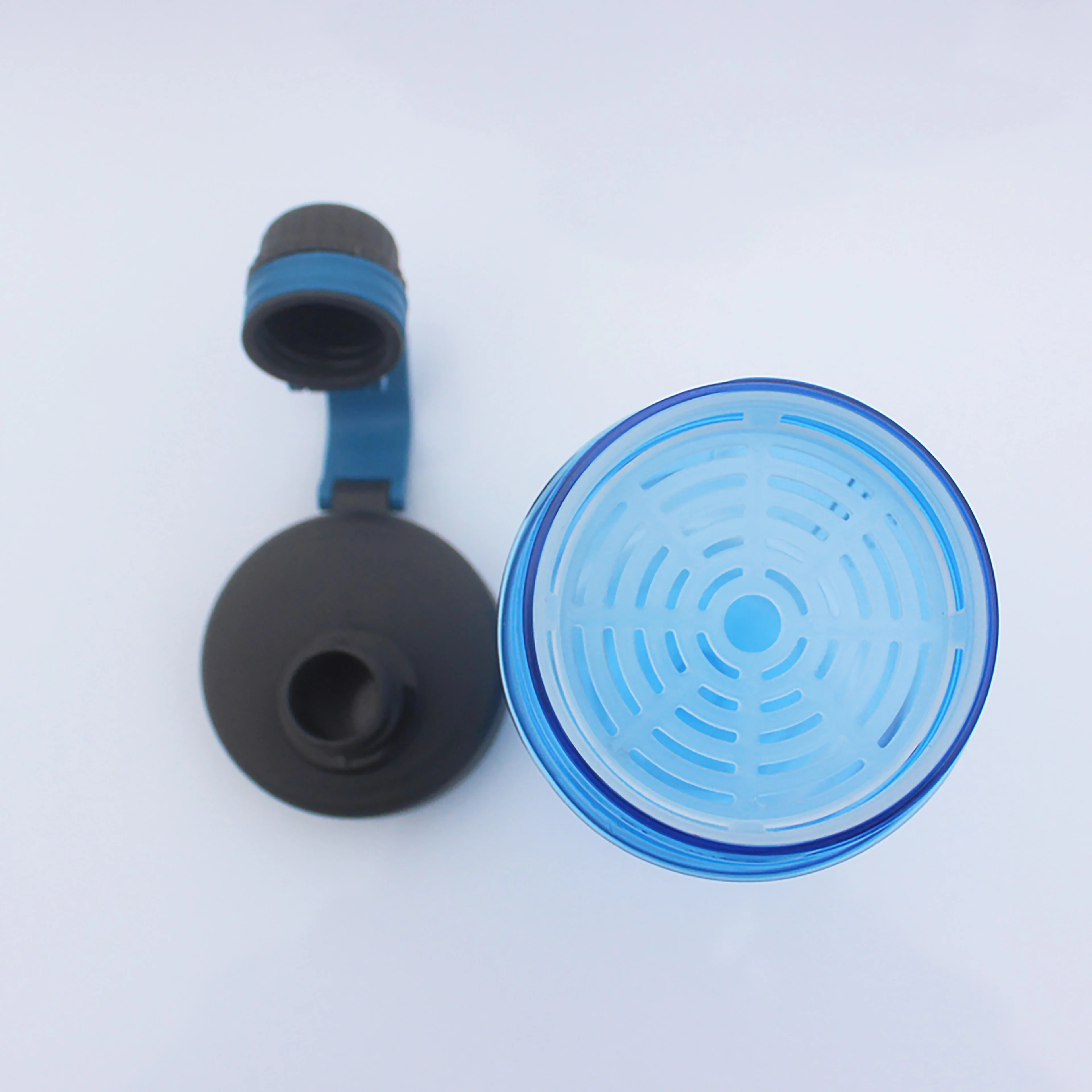 NEW 1100 1500 2000 mL PP Customized Plastic Water Bottle Portable Sports Travel Cup Water Bottle filter Rotating Lid