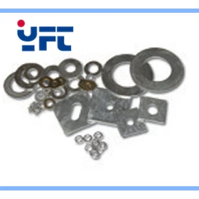 
Galvanized slotted center square washer 