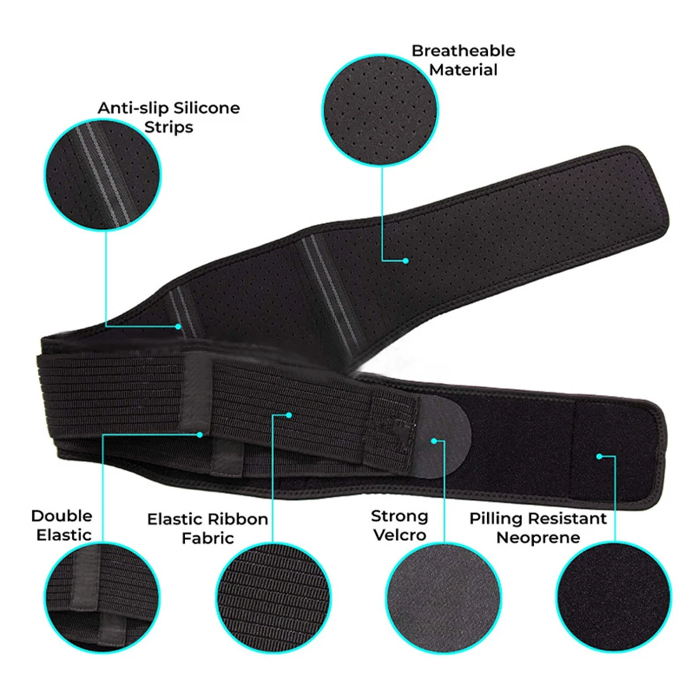 Adjustable Neoprene Lower Back Pelvic Support Elastic Si Joint Brace Sacroiliac Hip Belt