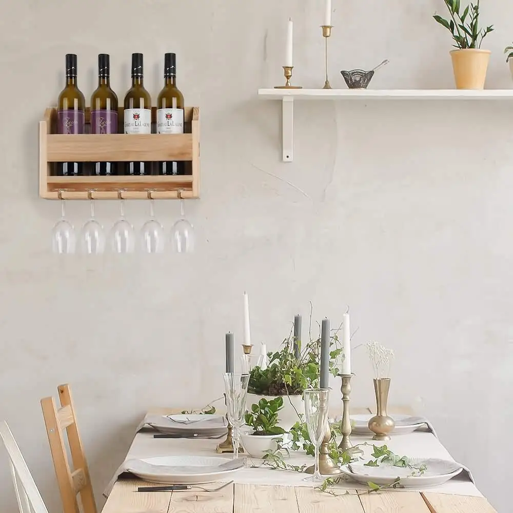 
Wine Cork Storage Countertop Classic wine cellar rack wall mounted wood Wine Racks for Bottles 