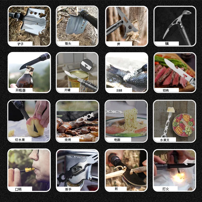 2023 Многофункциональный тактический топор для выживания