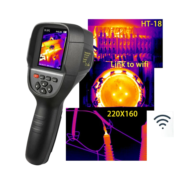 HT-18 Handheld Thermal Imaging Camera Infrared china thermal imaging in Stock LCD Digital Display 0.07C