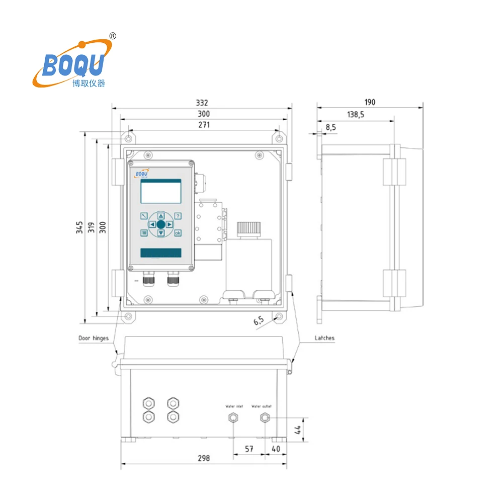 BOQU AH-800 Easy maintenance Online Water  hardness / alkali analyzer monitors Meter