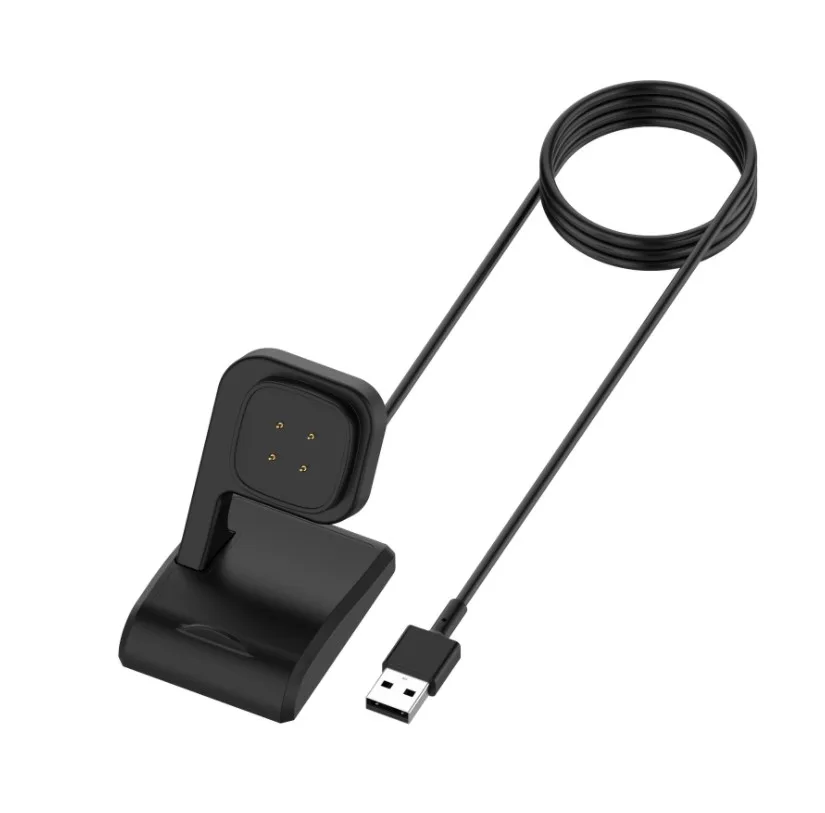 Charger Dock For Fitbit Sense Fitbit Versa 3 Charger Stand Charging Cable Dock Station Base Cradle with USB Cord