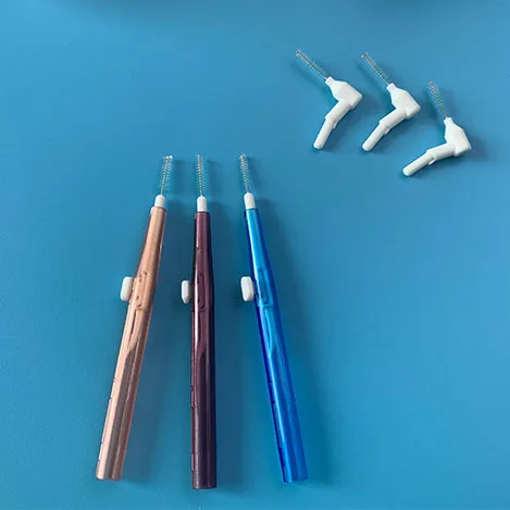 OEM ODM Custom l Shape Interdental Brushes Dental Teeth Cleaning Brushes Portable Oral Hygiene Cleaning Care