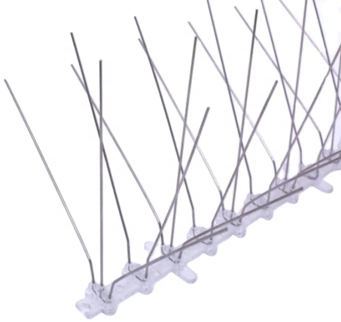 Hot Sale Narrow Based Bird/pigeon Spikes Anti Climb Fence Spike Bird Spikes Mice for Animal Control Use for Cats and Possums
