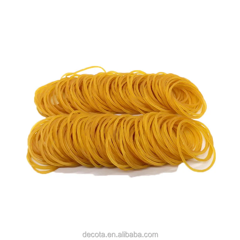 Wholesale rubber band high elastic durable disposable rubber band yellow rubber ring cowhide band industrial use