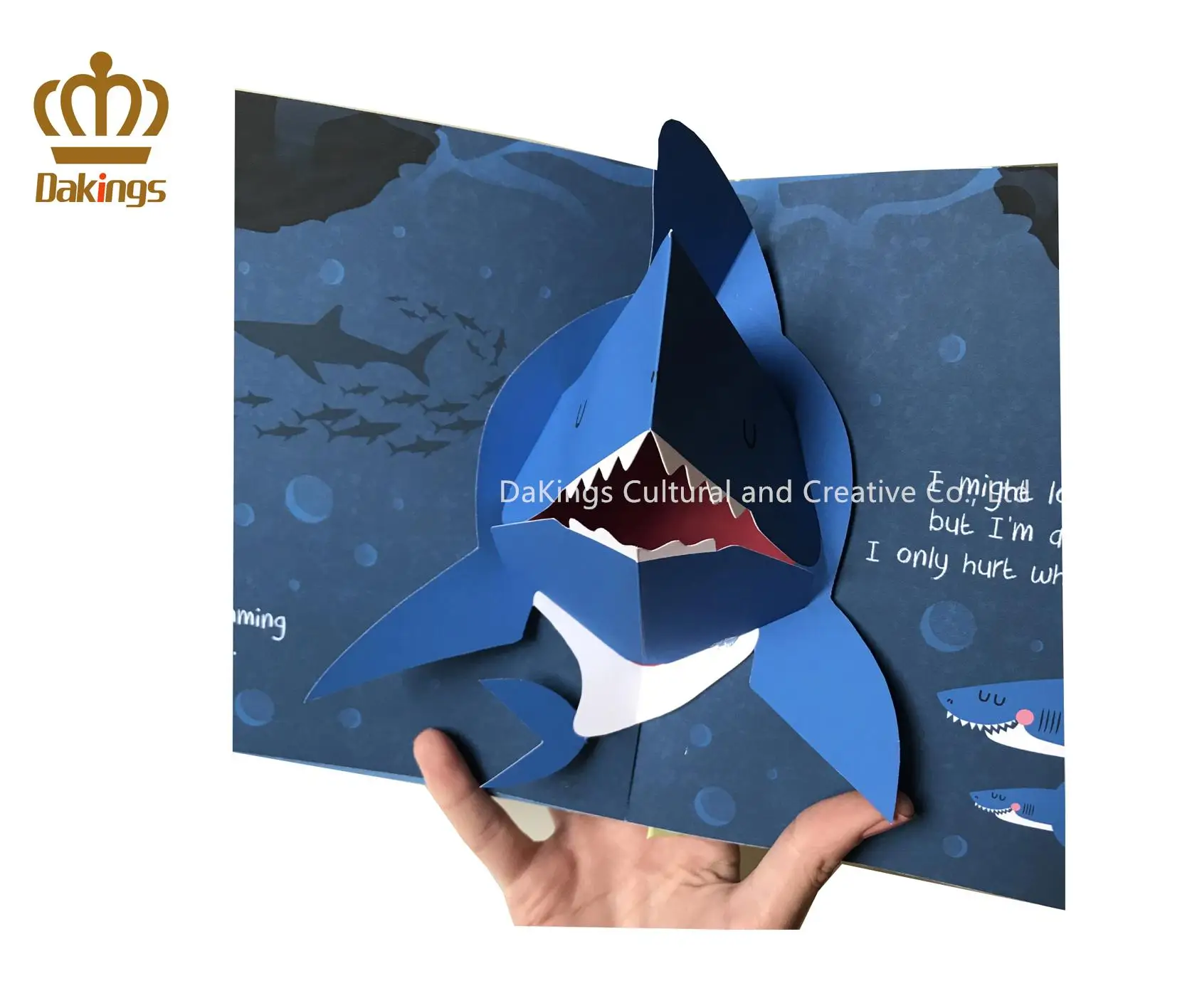 Custom offset printing high quality colorful animal pop-up book printing