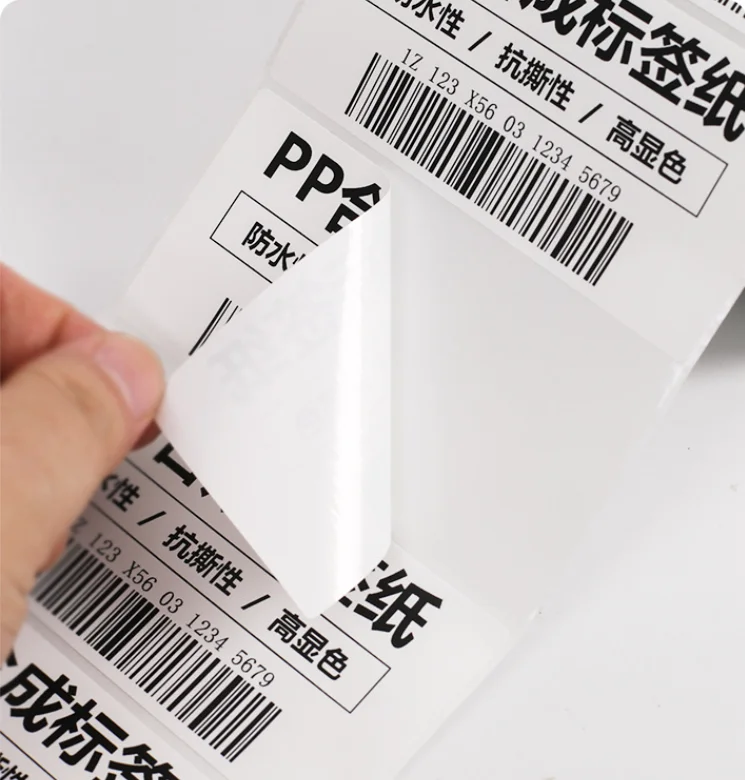 Spot Wholesale Self Adhesive Paper Sticker Barcode Label Waterproof Thermal Sticker Label Roll