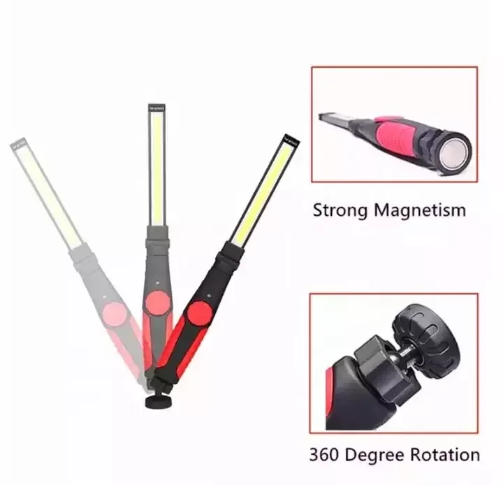 USB Rechargeable Foldable COB LED Wide Beam Stepless Dimmable Work Torch Portable Waterproof Work Light With Magnet Work Light