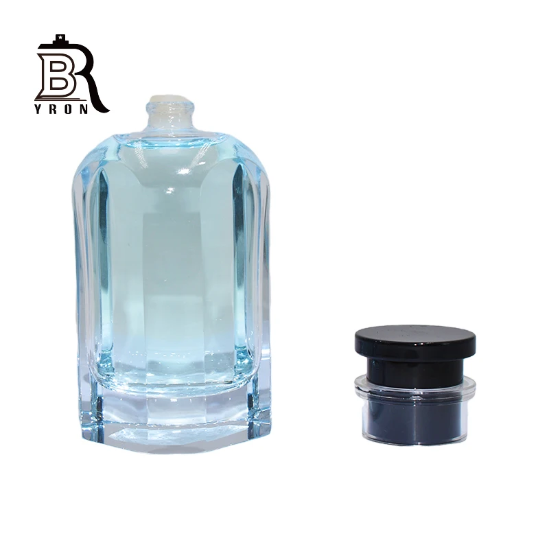 Perfume Essential Oil Empty Square Colored Crimp Glass Bottle Turkey Spray