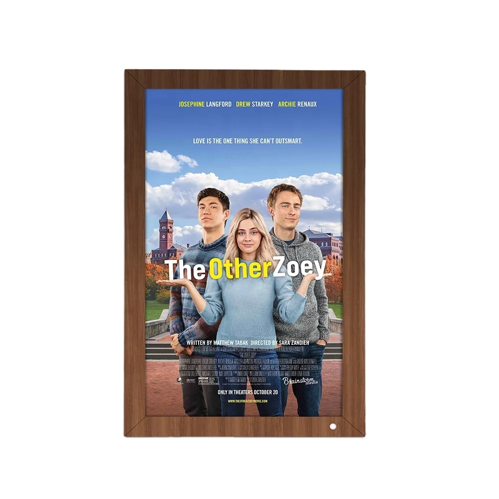 Wholesale wall mount 21.5 32 43 55 inch large screen WIFI  nft digitalwood frame nft display For Intelligent art museum