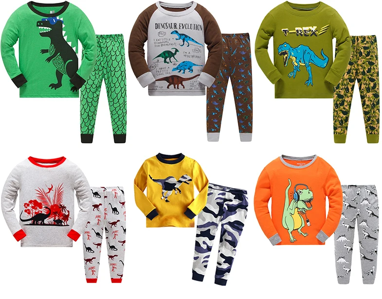 2-7Y Best selling kids cartoon pajamas boys and girls animal onesie children pajamas