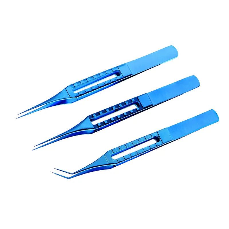 FUE 11.5cm Titanium Alloy Hair Implant Forceps Hair Transplant Tweezers for Hair Transplantation Instruments