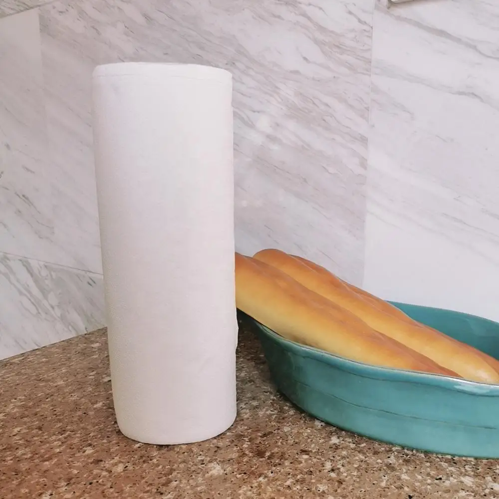 
Low Price Oil Cleaning Tissue 2 Layer Water Absorbing Kitchen Tissue Paper Towel 