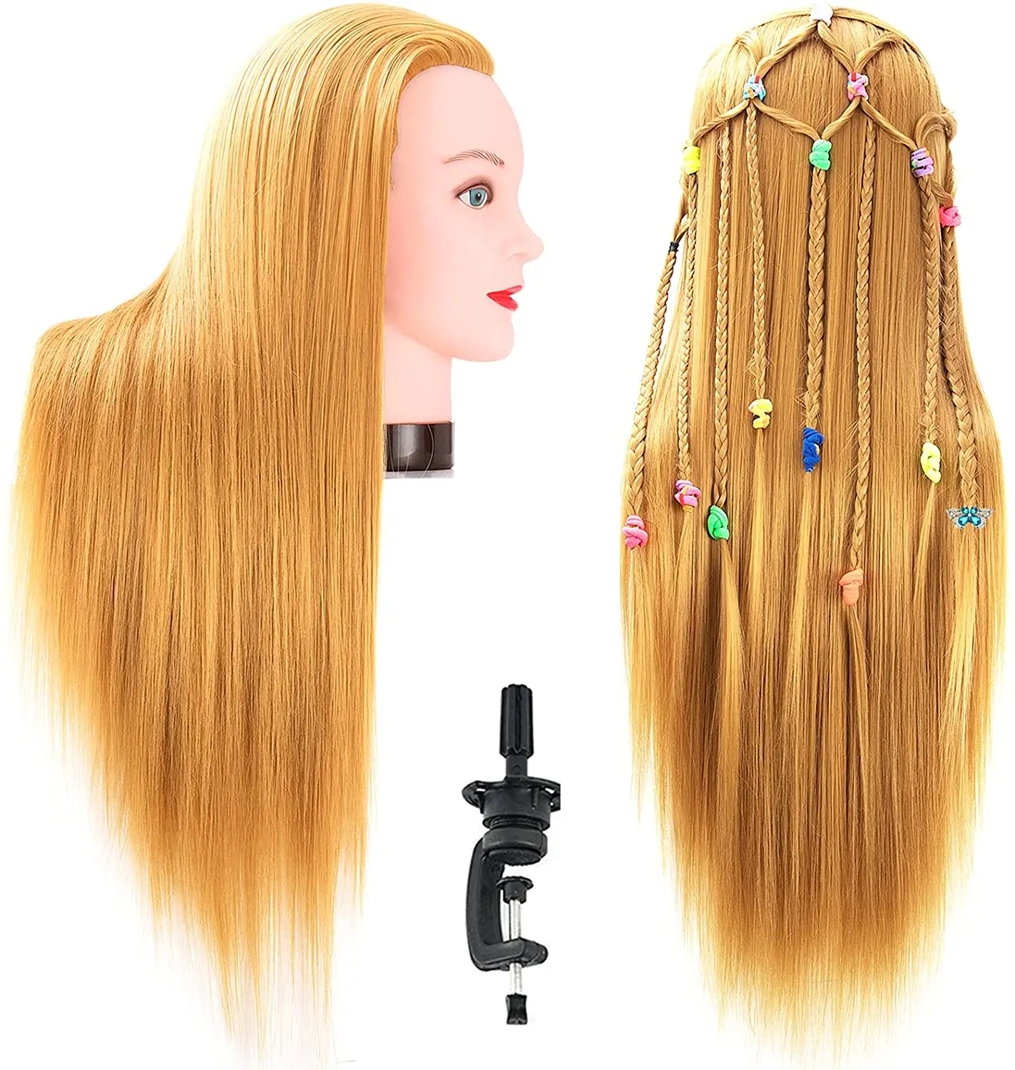 Factory Wholesale Professional Salon Barber Human Hair Female Training Hair Dummy Training Human Hair