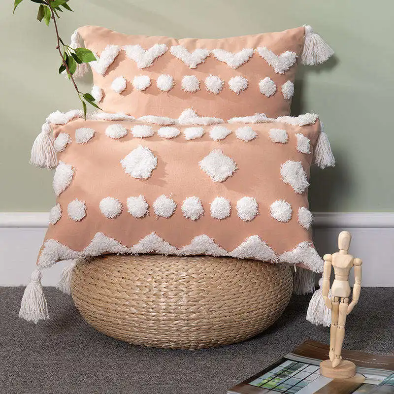 Innermor newest Handmade Crochet High Quality Decor Knit Cotton Luxury Moroccan Style Throw Pillow Case Cushion Covers