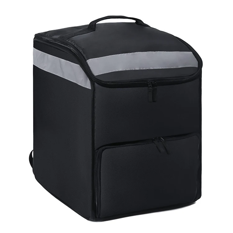 Wholesale Large Capacity Pizza Rider Delivery Bag Thermal Delivery Backpack High Quality Takeaway Insulated Food Cooler Bag