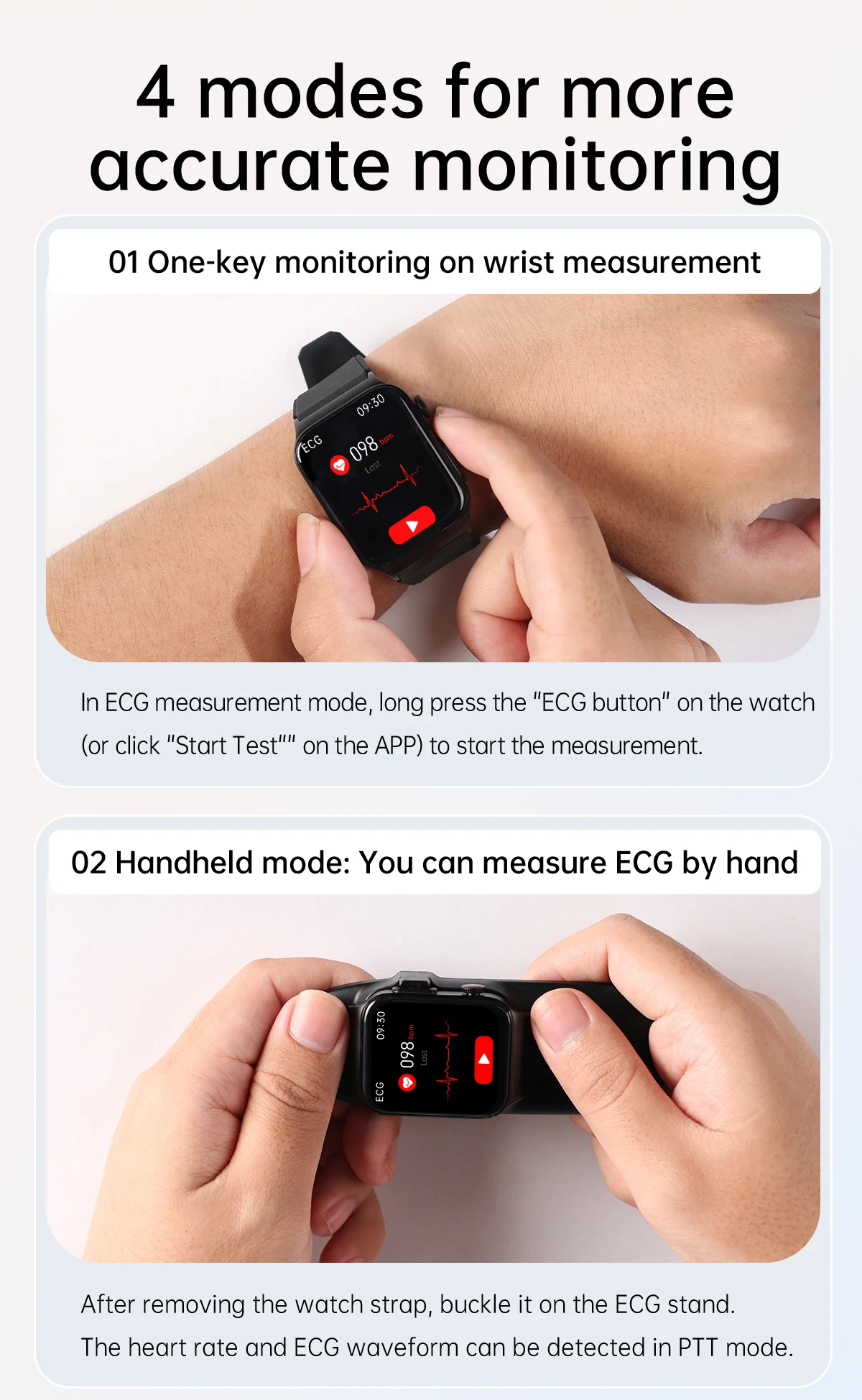 Смарт-часы ekg E500 1 83 дюйма с большим