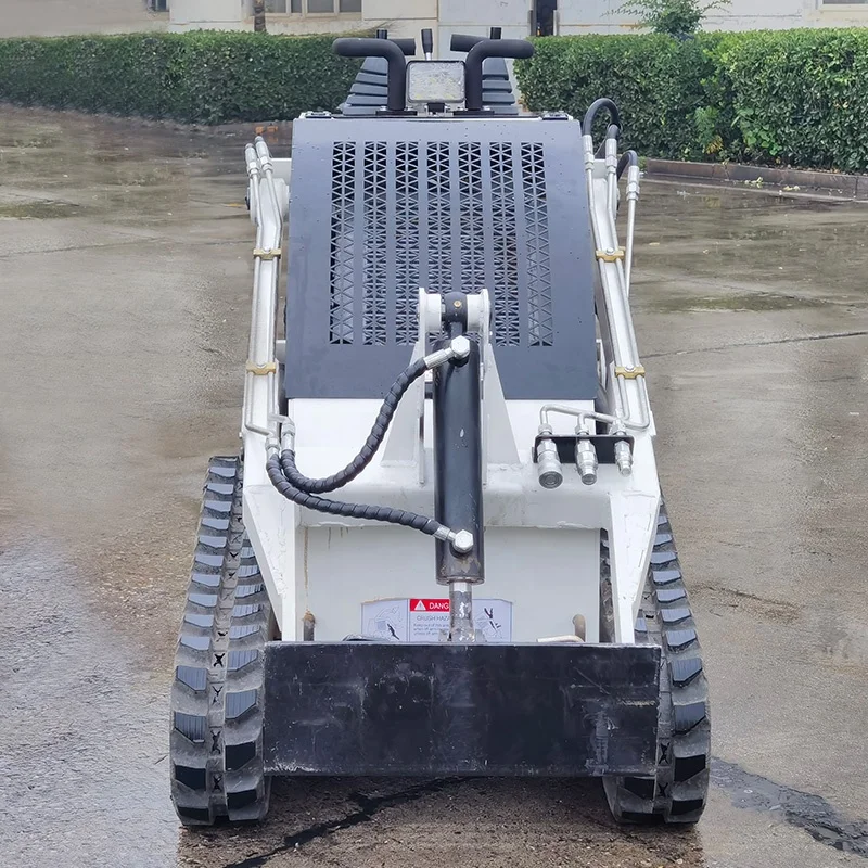 Crawler loader 500kg 1000kg compact track skid steer loader with forest mulcher attachments