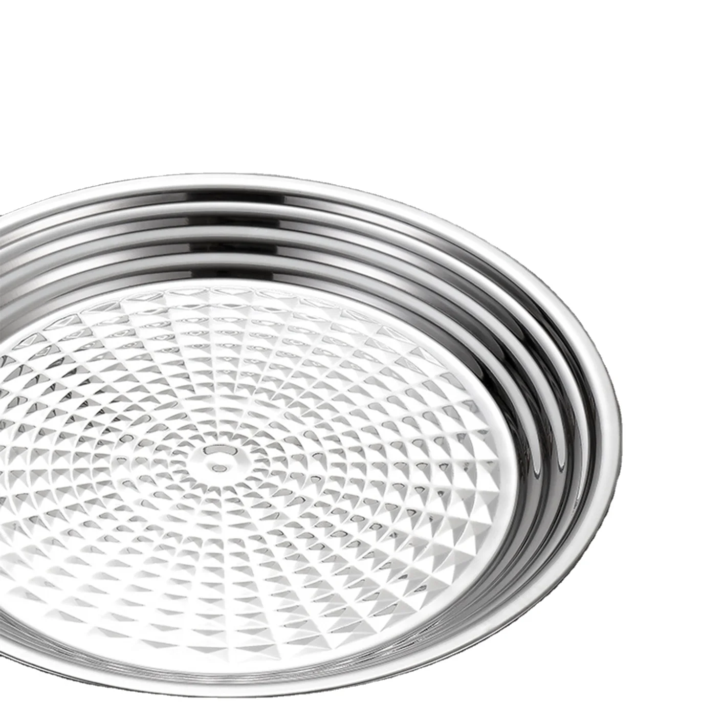 Versatile usage plate metals stainless plate suppliers storage fruit korean tableware plate