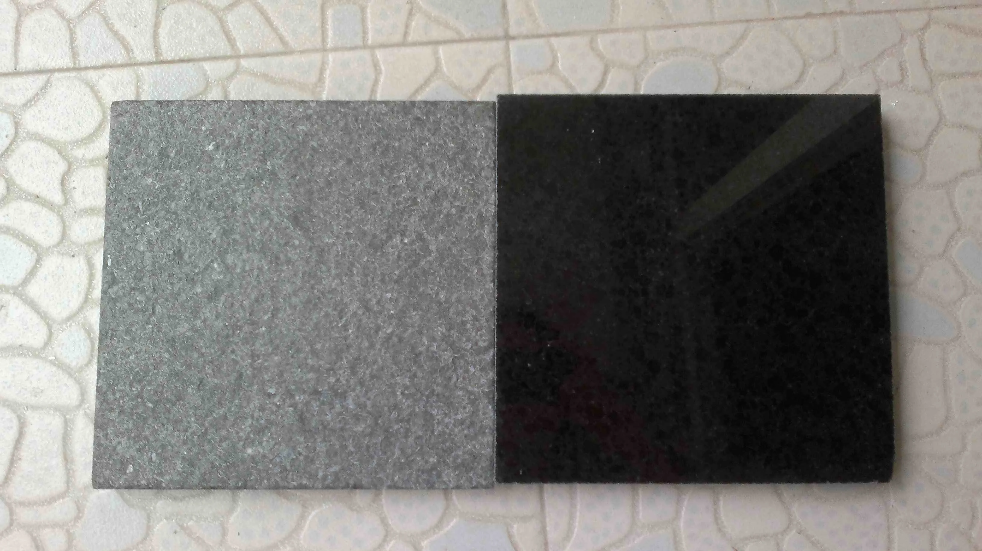 Black Basalt G684 Granite Paving with Slab Cheap Floor Tiles Price Per Meter