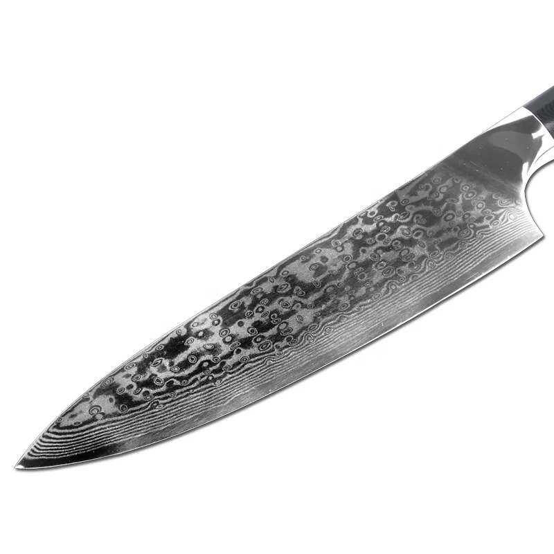 6PCS 67 Layers Damascus Steel  Chef Nakiri  utility paring  Bonning knife Kitchen Knife sets with G10 handle