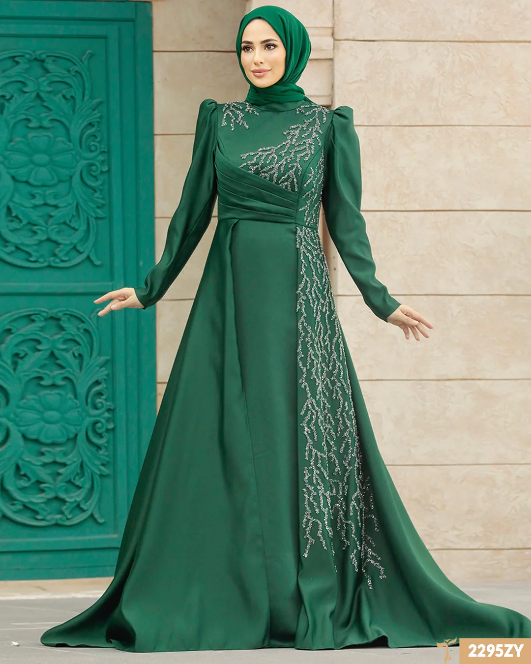 Custom New Designs Wholesale Dubai Modest Muslim Fashion Elegant Ruffle Maxi Dress Chiffon Dress Abaya for Muslim Women Abaya