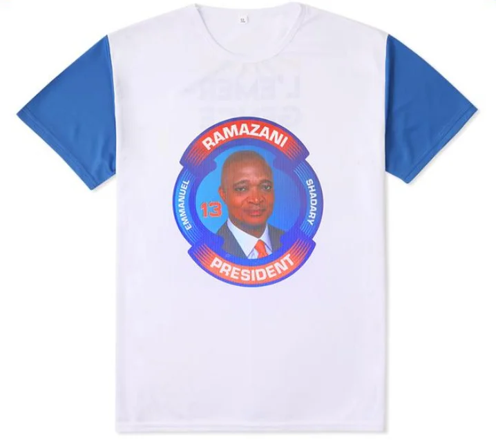2023 Election T Shirt 120Gsm Plain Campaign Shirt Polyester Cheap White Emerald Green T Shirt