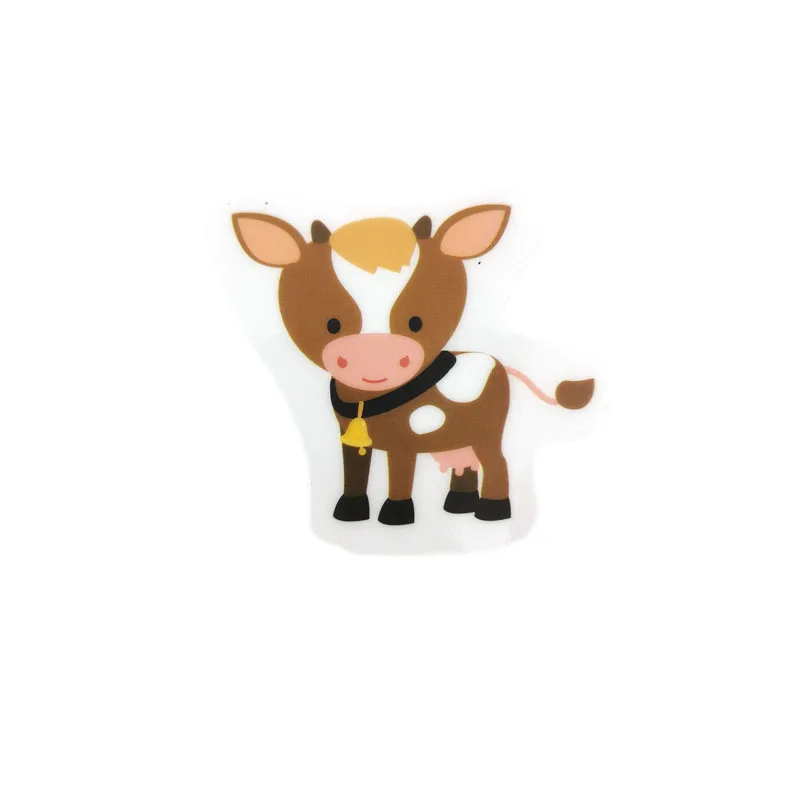 High Quality Cow Sticker Custom Electrostatic Stickers No Glue Reusable Static Window Cling Stickers