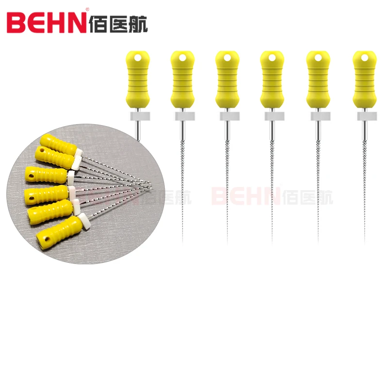 Endodontic File 21Mm Dental K File/Spreaders 25Mm NITI Endo Root Canal Hand Files #15-40 Dental Supply