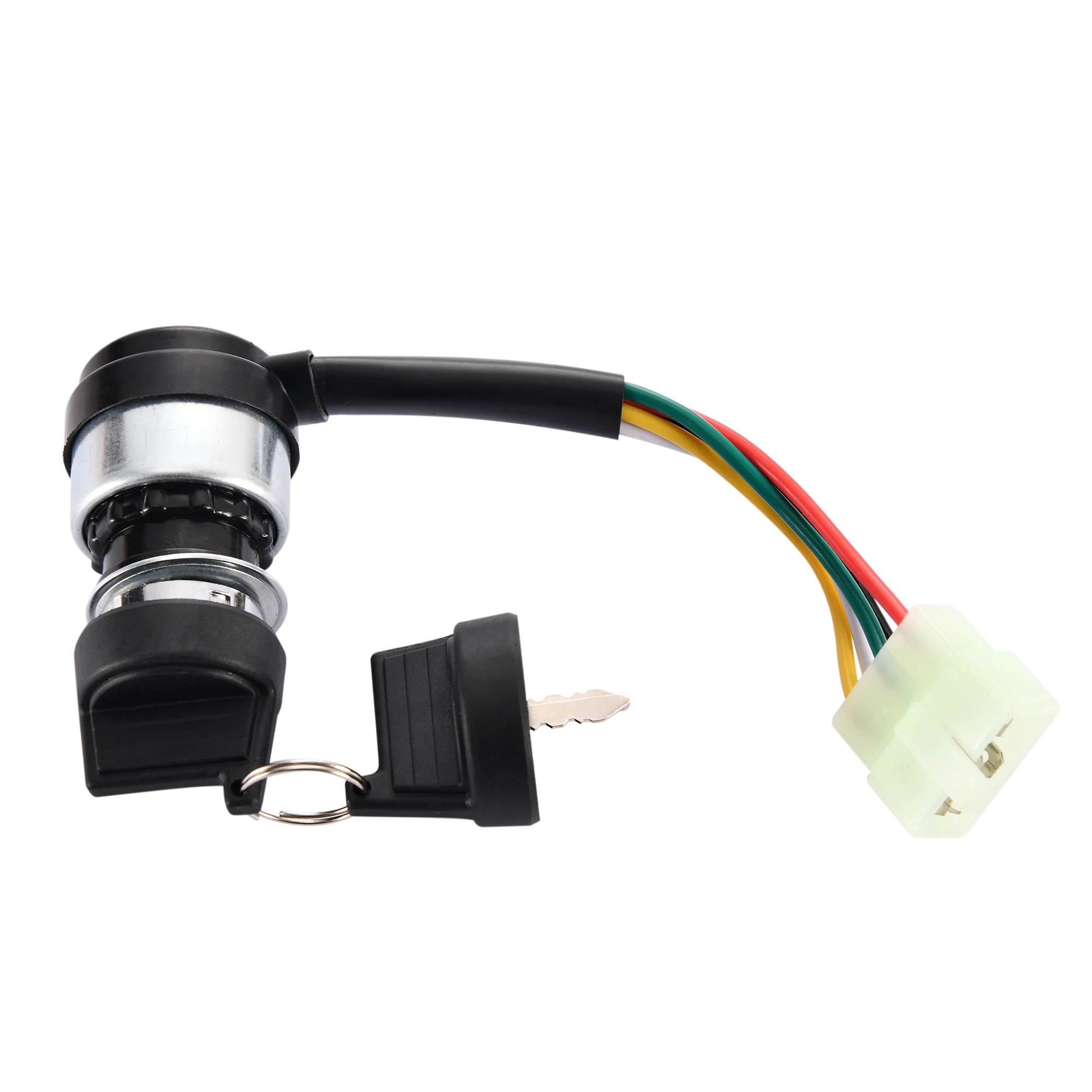 GOOFIT 5 Wire Male Plug Ignition Key Switch Motorcycle Engine Start Replacement for 50cc 70cc 90-200cc 250cc Dune Buggy Go Kart
