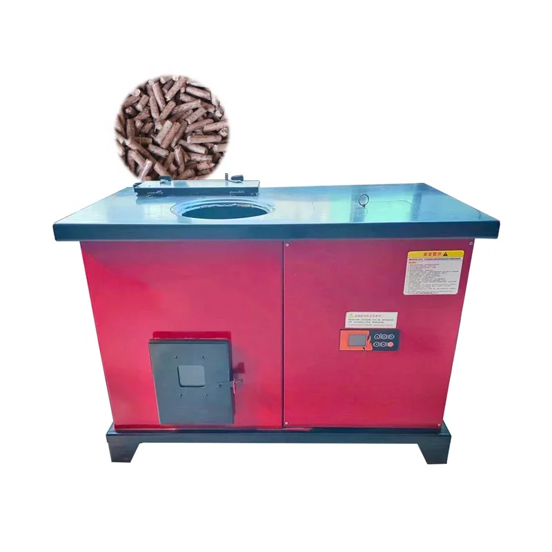 Commercial Indoor Wood Pellet Hot Water Heating Stove Boiler Furnace With Radiator Joint